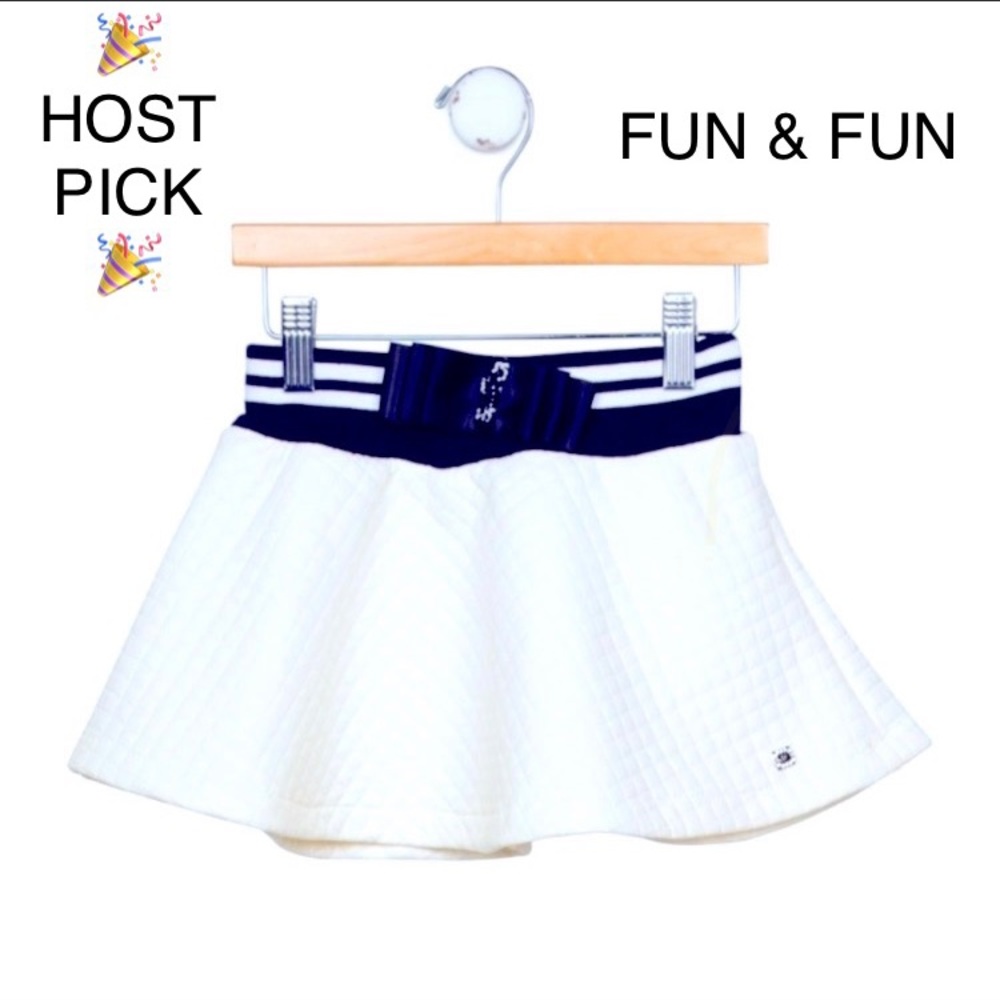 ✅💯 AUTHENTIC FUN & FUN GIRLS QUILTED SKIRT W/ BOW